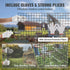 Hardware Cloth, 36'' x 100' Galvanized Wire Mesh Roll, 19 Gauge Chicken Wire Fence Roll, Vinyl Coating Metal Wire Mesh for Chicken Coop Barrier, Rabbit Snake Fences, Poultry Enclosures