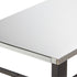 Outdoor Grill Dining Cart with Double-Shelf, 85*55cm BBQ Movable Food Prep Table, Multifunctional Stainless Steel Table Top, Portable Modular Carts for Pizza Oven, Worktable with 2 Wheels, Carry Handle