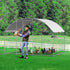 Metal Chicken Coop, 9.8x6.5x6.5ft Large Walk-in Chicken Runs with Cover, Doom Roof Hen House Enclosure with Security Lock, Outdoor Duck Rabbit Cage Poultry Pen for Backyard, Farm, Yard