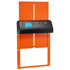 Automatic Chicken Coop Door, Battery Powered Chicken Coop Door with Timer & Manual Setting, Anti-Pinch Security, Durable Aluminum Alloy, Chick Run Gate Opener with Waterproof Sealing, Orange