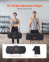 Workout Sandbag, Heavy Duty Workout Power Bags with Handles, 23-56 kg Adjustable Slam Bag for Fitness Strength Weight Training Cross-Training, Home Gym Exercise, Black (Unfilled)