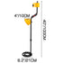 Metal Detector Waterproof Disc Metal detectors Underwater Underground high Accuracy LCD Display Metal Detector for Adults and Children Headphone Automatic Detector (Yellow 3010)