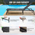 2pc Outdoor Aluminium Chaise Lounge Chair 5-Position Adjustable Patio Set