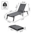 2pc Outdoor Aluminium Chaise Lounge Chair 5-Position Adjustable Patio Set