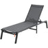 Chaise Lounge Chair Outdoor Patio Lounge Chair Adjustable 5-Position 2 pcs