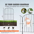 Garden Fence, No Dig Fence 61 x 33 cm Animal Barrier Fence, Underground Decorative Garden Fencing with 5.08 cm Spike Spacing, Metal Dog Fence for the Yard and Outdoor Patio, 28 Pack