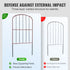 Garden Fence, No Dig Fence 61 x 33 cm Animal Barrier Fence, Underground Decorative Garden Fencing with 5.08 cm Spike Spacing, Metal Dog Fence for the Yard and Outdoor Patio, 28 Pack