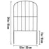 Garden Fence, No Dig Fence 61 x 33 cm Animal Barrier Fence, Underground Decorative Garden Fencing with 5.08 cm Spike Spacing, Metal Dog Fence for the Yard and Outdoor Patio, 28 Pack
