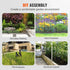 Garden Fence, No Dig Fence 61 x 33 cm Animal Barrier Fence, Underground Decorative Garden Fencing with 5.08 cm Spike Spacing, Metal Dog Fence for the Yard and Outdoor Patio, 28 Pack