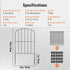 Garden Fence, No Dig Fence 61 x 33 cm Animal Barrier Fence, Underground Decorative Garden Fencing with 5.08 cm Spike Spacing, Metal Dog Fence for the Yard and Outdoor Patio, 28 Pack