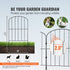 Garden Fence, No Dig Fence 61 x 33 cm Animal Barrier Fence, Underground Decorative Garden Fencing with 5.08 cm Spike Spacing, Metal Dog Fence for the Yard and Outdoor Patio, 10 Pack