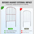 Garden Fence, No Dig Fence 61 x 33 cm Animal Barrier Fence, Underground Decorative Garden Fencing with 5.08 cm Spike Spacing, Metal Dog Fence for the Yard and Outdoor Patio, 10 Pack
