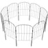 Garden Fence, No Dig Fence 61 x 33 cm Animal Barrier Fence, Underground Decorative Garden Fencing with 5.08 cm Spike Spacing, Metal Dog Fence for the Yard and Outdoor Patio, 10 Pack