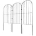 Garden Fence, No Dig Fence 61 x 33 cm Animal Barrier Fence, Underground Decorative Garden Fencing with 5.08 cm Spike Spacing, Metal Dog Fence for the Yard and Outdoor Patio, 10 Pack
