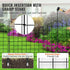Garden Fence, 75×93 cm Animal Barrier Fence, Underground Decorative Garden Fencing with 6.38 cm Spike Spacing, Metal Dog Fence for the Yard and Outdoor Patio, 5 Pack