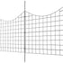 Garden Fence, 75×93 cm Animal Barrier Fence, Underground Decorative Garden Fencing with 6.38 cm Spike Spacing, Metal Dog Fence for the Yard and Outdoor Patio, 5 Pack