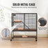 39" Metal Small Animal Cage 2-Tier Rolling Ferret Cage with Tray A Ramp