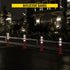 6-Pack Flexible Traffic Delineator Posts, 30in Reflective Spring Cones
