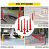 6-Pack Flexible Traffic Delineator Posts, 30in Reflective Spring Cones