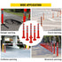 VEVOR Traffic Delineator Posts Flexible Channelizer Cone 30" Spring Post 6PCS