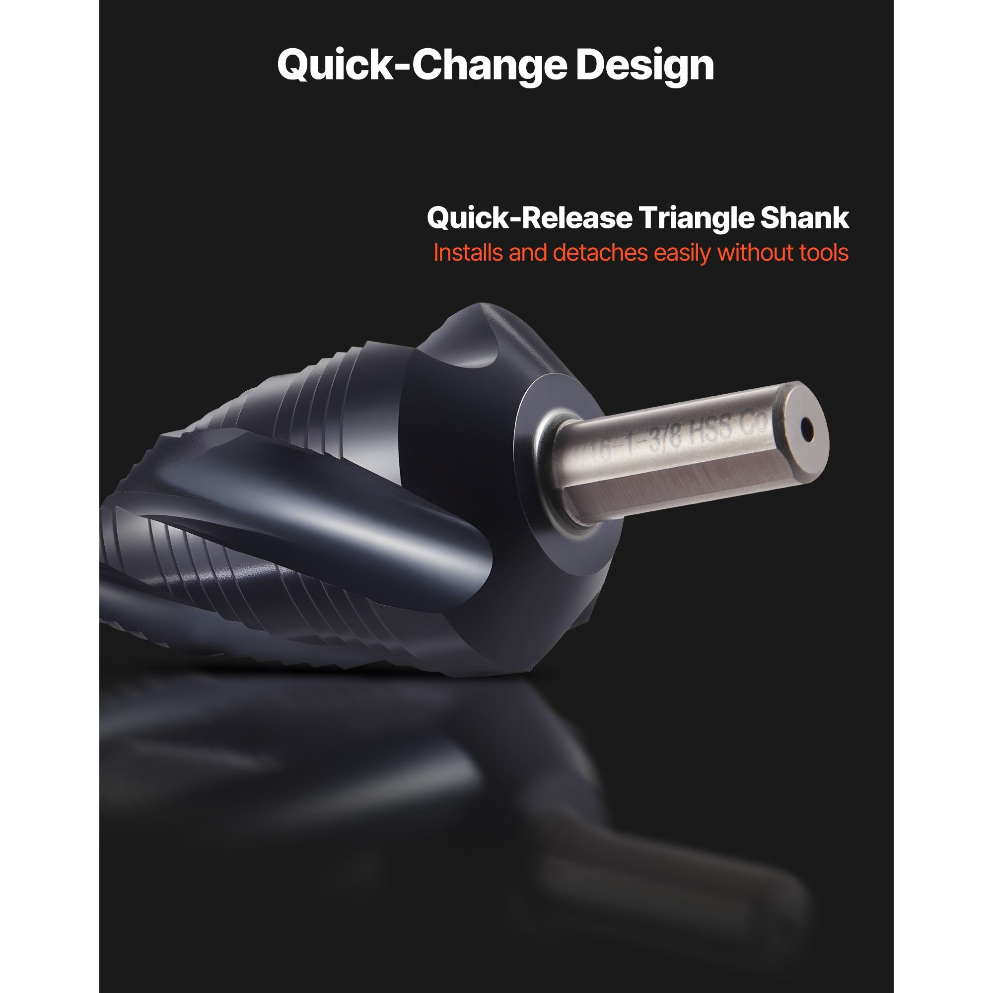 Step Drill Bit 4.76-34.93mm Cobalt HSS TiAlN Coated Metal Drill Bit