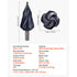 Step Drill Bit 4.76-34.93mm Cobalt HSS TiAlN Coated Metal Drill Bit