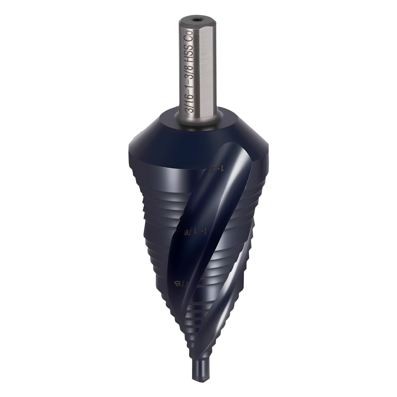 Step Drill Bit 4.76-34.93mm Cobalt HSS TiAlN Coated Metal Drill Bit