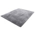 Indoor Plush Area Rugs, 2.44 x 3.05m Soft Plush Carpet, Furry Shag Area Rugs for Living Room, Bedroom, Sunroom, Modern Home Decor Aesthetic, Non-Shedding, Non-Woven, Slip-Resistant, Smoke Gray
