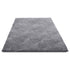 Indoor Plush Area Rugs, 2.44 x 3.05m Soft Plush Carpet, Furry Shag Area Rugs for Living Room, Bedroom, Sunroom, Modern Home Decor Aesthetic, Non-Shedding, Non-Woven, Slip-Resistant, Smoke Gray