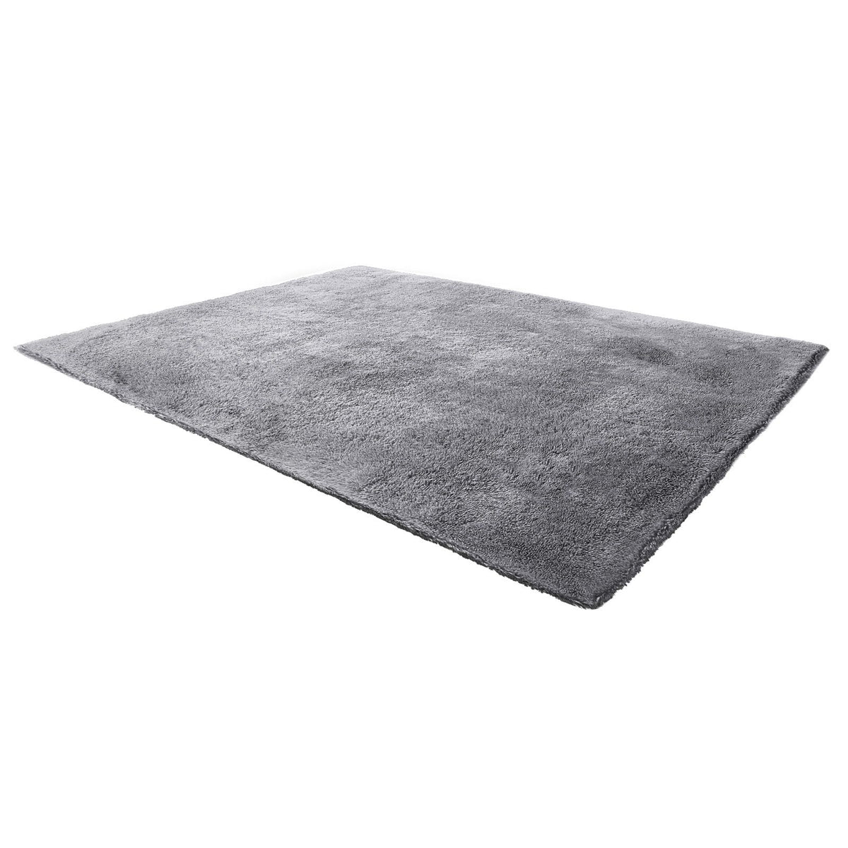 8x10ft Plush Shag Area Rug 35mm Soft Furry Carpet Non-Slip Smoke Gray