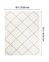Indoor Plush Area Rugs, 2.44 x 3.05m Plush Carpet, Area Rugs Furry with Long Plushs Pile, Thick & Durable High-Pile Rug for High-Traffic Areas, Bedroom, Non-Shedding & Non-Slip Backing, Beige