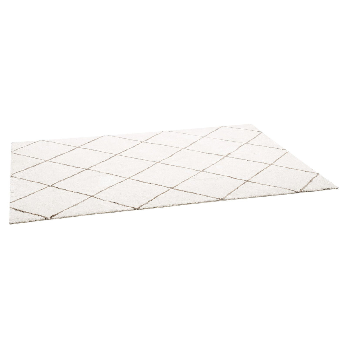 8x10ft Plush Area Rug 20mm High Pile Furry Carpet Non-Slip Beige Bedroom