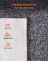 Indoor Plush Area Rugs, 2.44 x 3.05m Plush Carpet, Area Rugs Furry with Long Plushs Pile, Thick & Durable High-Pile Rug for High-Traffic Areas, Non-Shedding & Non-Slip Backing, Blue-Gray