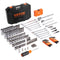 Mechanics Tool Set and Socket Set 1/4in 3/8in Drive 145 Pcs SAE and Metric