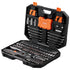 Mechanics Tool Set and Socket Set 1/4in 3/8in Drive 145 Pcs SAE and Metric