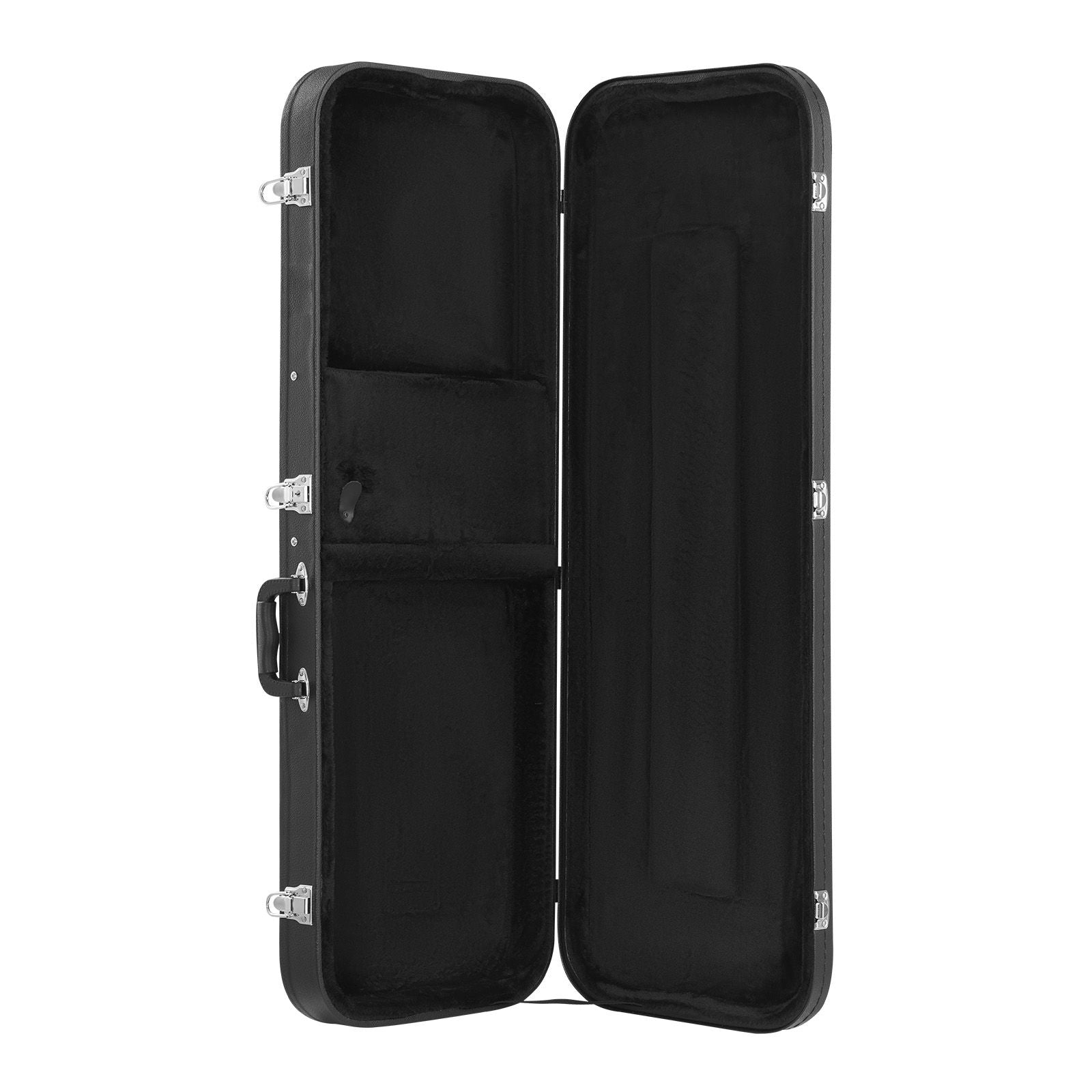 Electric Guitar Hard Case 43" Waterproof PVC Shell Lockable Black Case