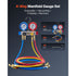 AC Manifold Gauge Set R22 R404A R410A R12 4 Way Gauges 1.5m Hoses Car & Home AC