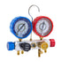 AC Manifold Gauge Set R22 R404A R410A R12 4 Way Gauges 1.5m Hoses Car & Home AC