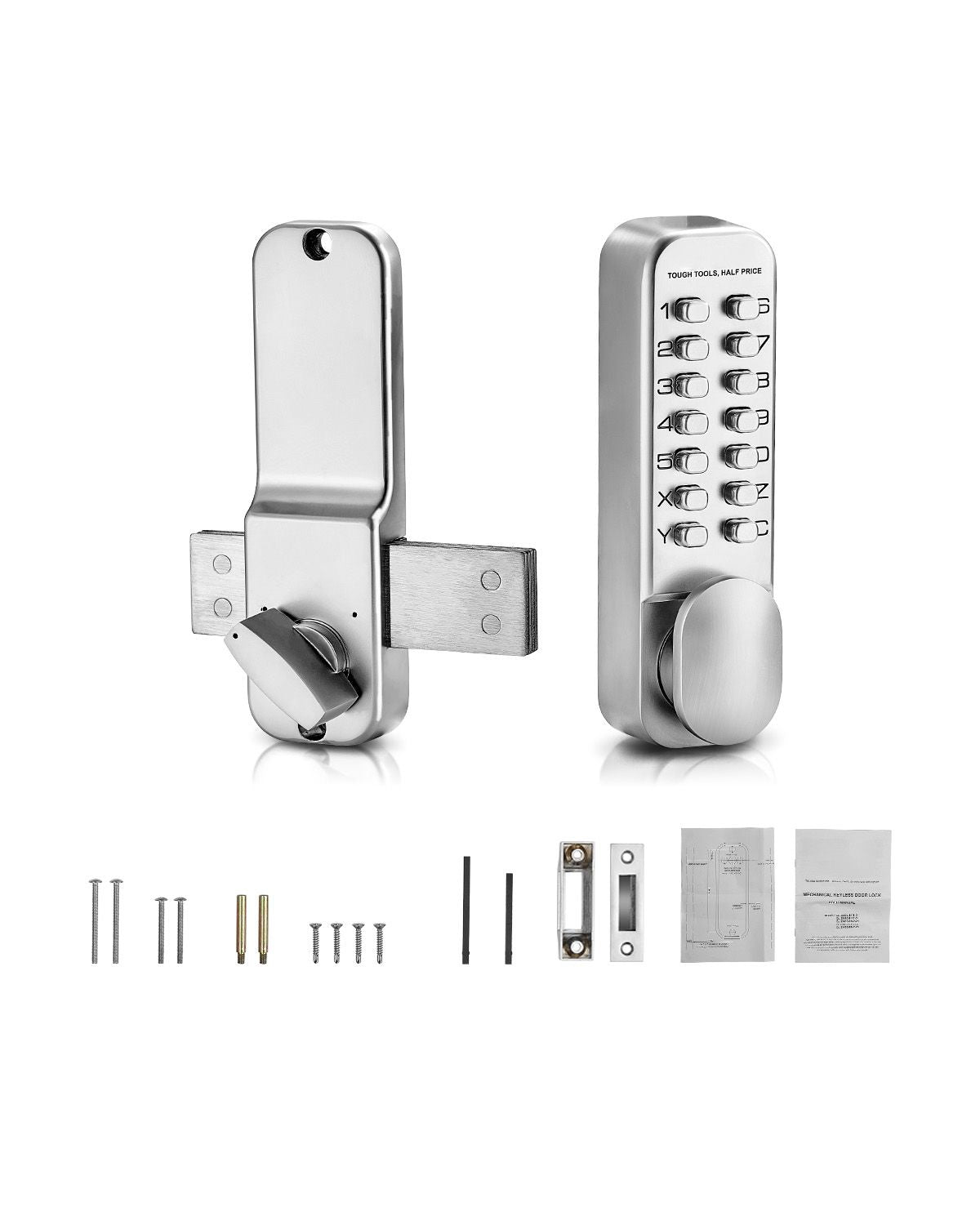 14-Key Mechanical Keypad Door Lock Adjustable Thumb Knob Zinc Alloy Waterproof