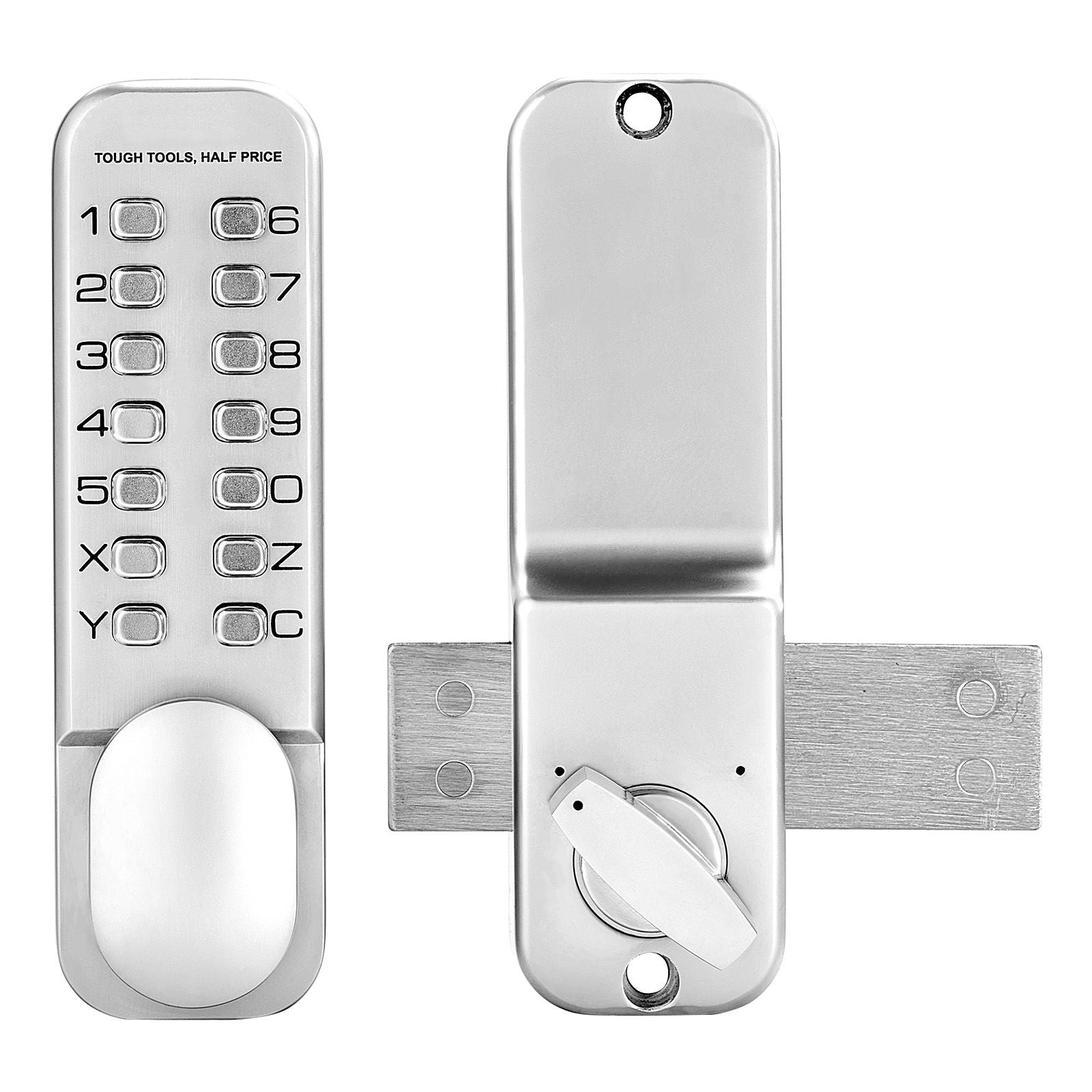 14-Key Mechanical Keypad Door Lock Adjustable Thumb Knob Zinc Alloy Waterproof