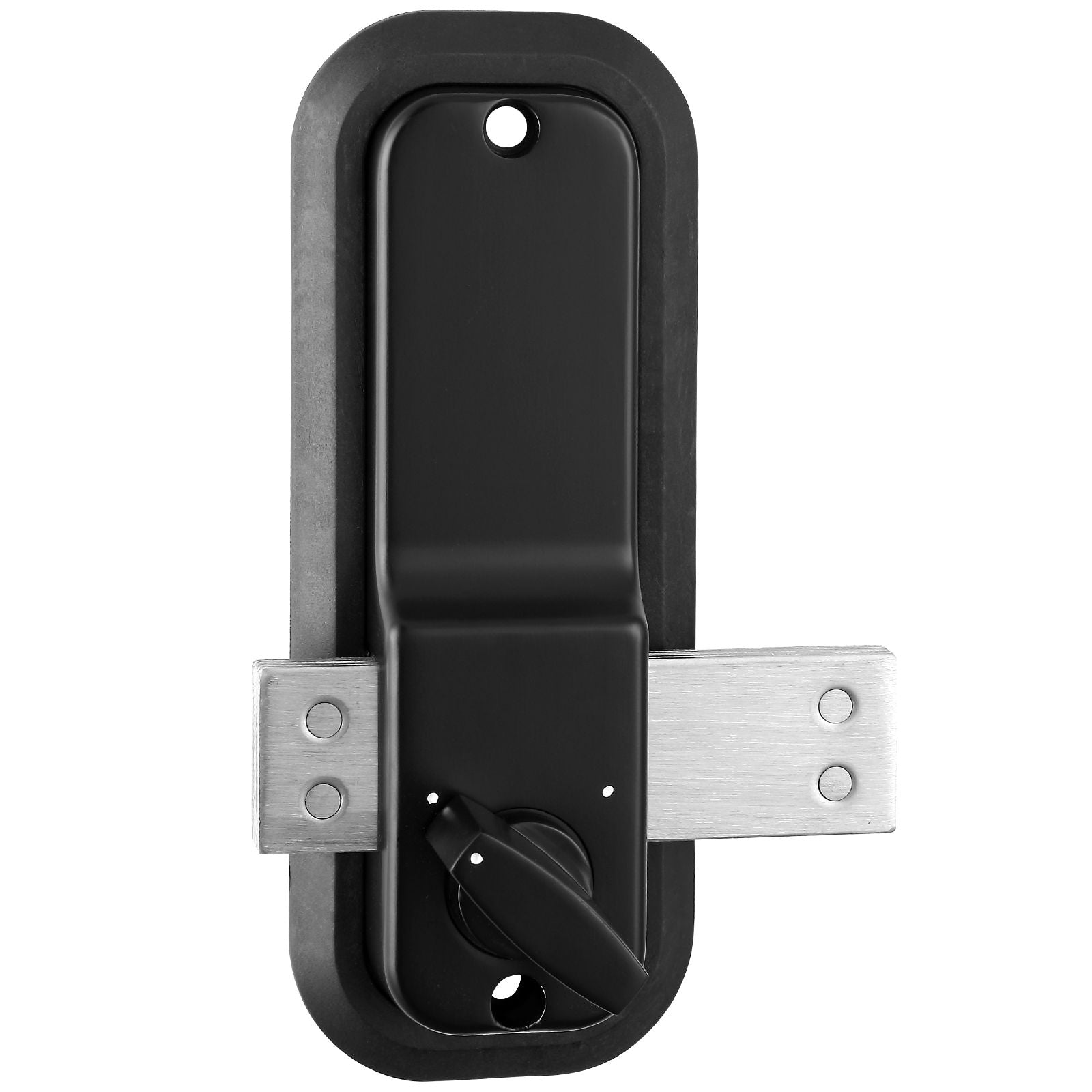 Mechanical Keyless Entry Door Lock, 14 Digit Keypad, Water-proof Zinc Alloy, Outdoor Gate Door Locks Set with Surface-mounted Latch, Keypad and Knob, Easy to Install, for Garden, Garage, Yard