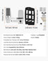 Mechanical Keyless Door Lock with Handle 14 Digit Combination Keypad