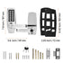 Mechanical Keyless Door Lock with Handle 14 Digit Combination Keypad