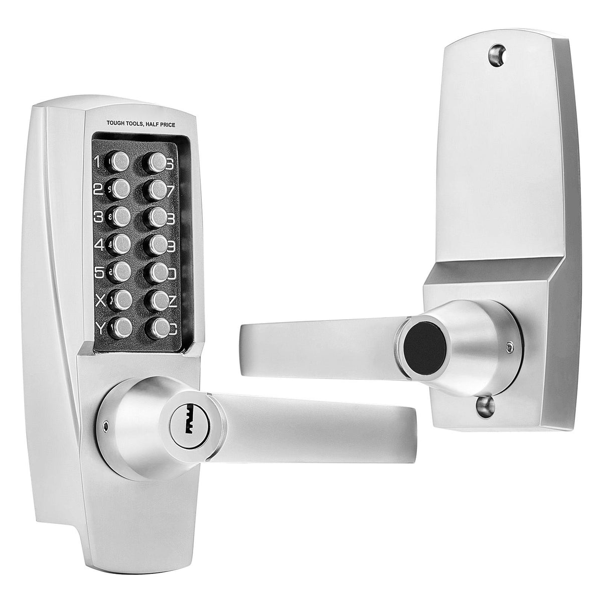 Mechanical Keyless Door Lock with Handle 14 Digit Combination Keypad