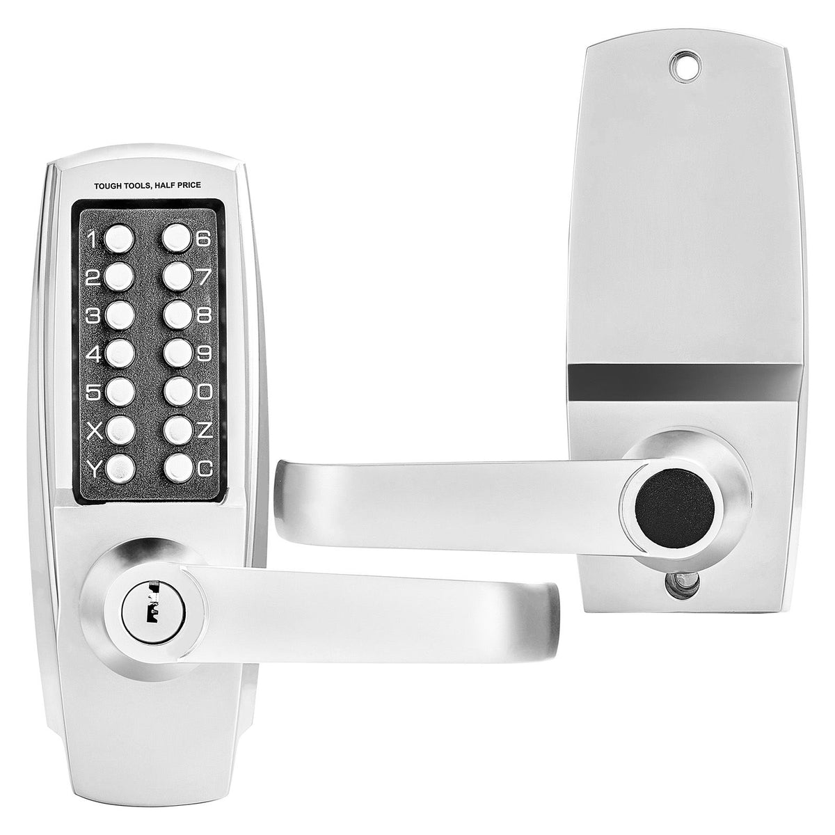 Mechanical Keyless Door Lock with Handle 14 Digit Combination Keypad