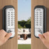 Mechanical Keyless Entry Door Lock, 14 Key Mechanical Door Lock, Mechanical Keypad Door Lock with Handle, Stainless Steel Waterproof Keyless Gate Lock, for Home Office Outdoor Fence Garage Yard
