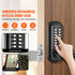 Mechanical Keyless Entry Door Lock 14 Digit Keypad and Handle Embedded