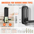 Mechanical Keyless Entry Door Lock 14 Digit Keypad and Handle Embedded