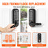 Mechanical Keyless Entry Door Lock 14 Digit Keypad and Handle Embedded