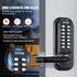 Mechanical Keyless Entry Door Lock 14 Digit Keypad and Handle Embedded